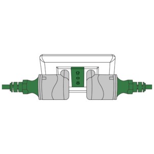 Rosi RS78029 Bianco Adattatore Presa Schuko Spina 90° 16A SalvaSpazio Serie Unika