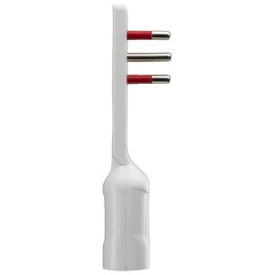 Rosi RS7710B Bianco Adattatore Presa 10A Spina Piatta 90° 10A Serie Emilia Flat