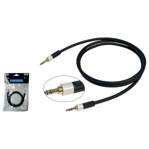 Thender 15-285 5m Cavo Audio Jack-Jack 3.5mm Stereo Contatti Placcati Oro