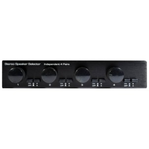 Thender CV-412 Centralina Audio 4 Zone con Controllo Volume Gestisce 1 o 2 Sorgenti Amplificate