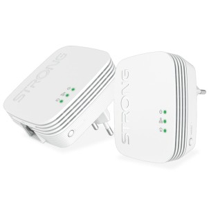 Strong POWERL1000DUOMINI Powerline 1000 Duo Mini Kit 2 Adattatori HomePlug 1000 Mbits 