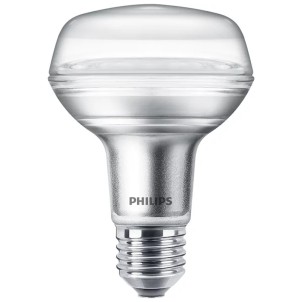 Philips Riflettore LED R80 4W E27 220-240V 2700K 345lm 90° Equivalente 60W