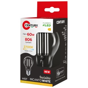 Century ING3W-752727 Goccia E27 7W Incanto White Led 806lm 2700K 230V Equivalente 60w