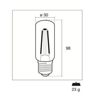 Century INTB-092727 Tubolare E27 9W Incanto Led 1200lm 2700K 230V Equivalente 85w