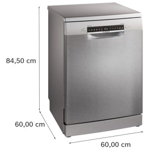 Bosch SMS4EMI06E Inox Lavastoviglie 14Coperti 3°Cestello 42dB SpeedPerfect+ EfficientDry VascaInox HC Serie4