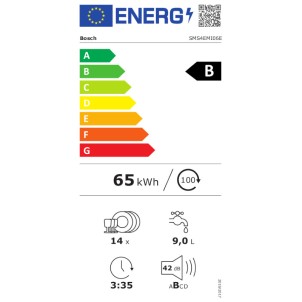 Bosch SMS4EMI06E Inox Lavastoviglie 14Coperti 3°Cestello 42dB SpeedPerfect+ EfficientDry VascaInox HC Serie4