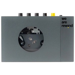 We Are Rewind WE-001-G1 Keith Black Lettore di Cassette Uscita Bluetooth Jack Cuffia Aux Registrazione Ricaricabile